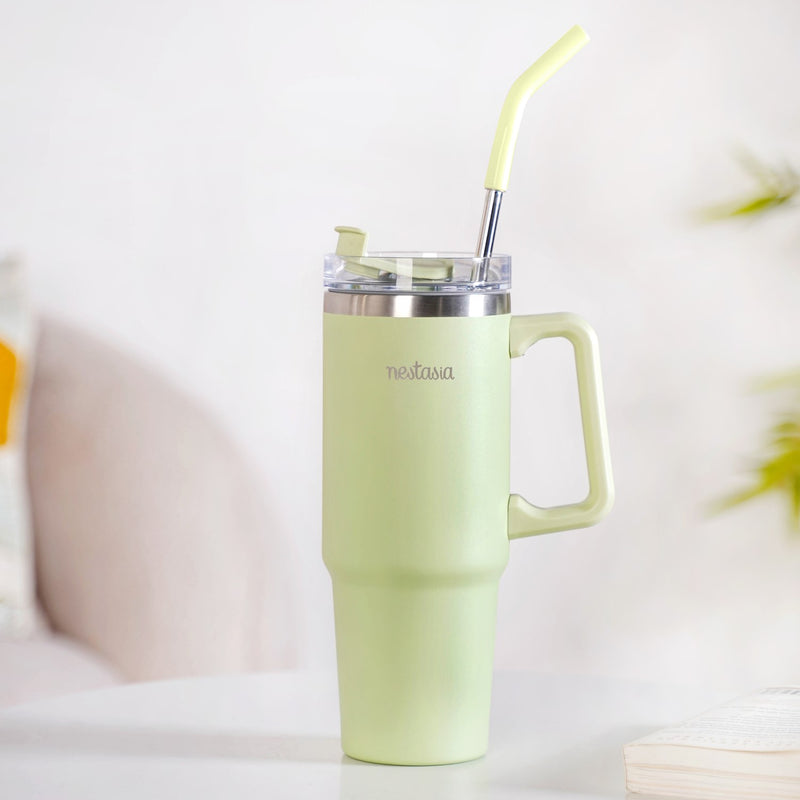 Mint Green Vacuum Insulated Gym Water Bottle
