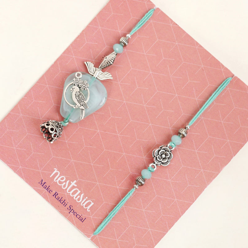 Mint Songbird Rakhi Lumba Gift Set