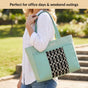 Mintdew Jacquard Tote Bag