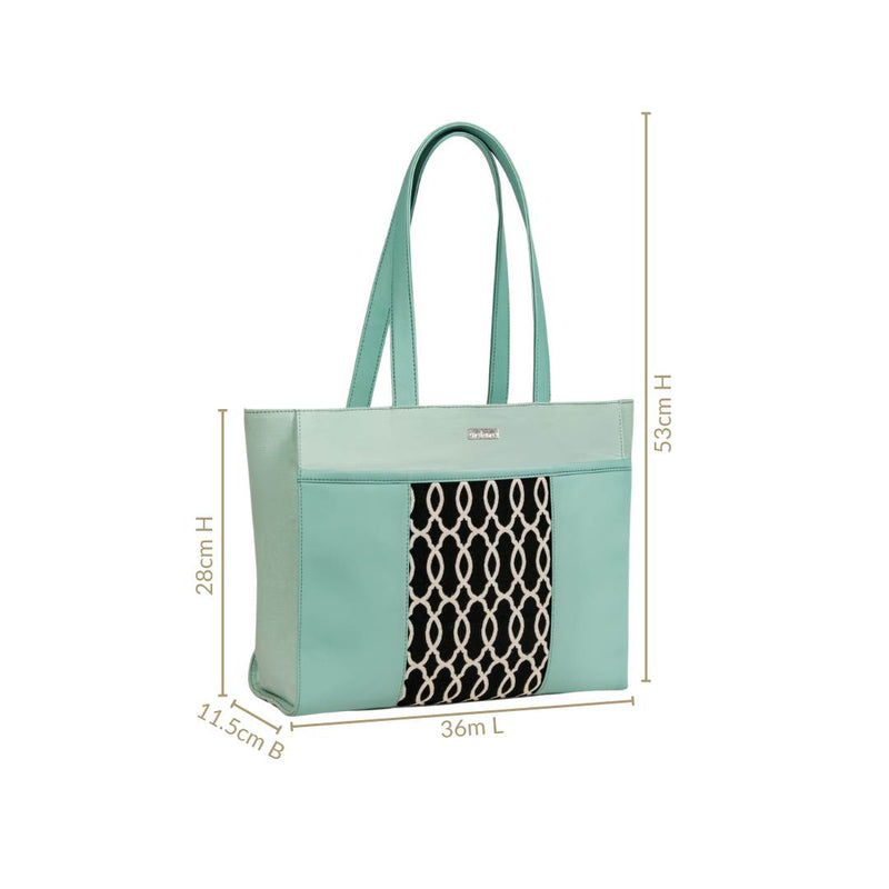 Mintdew Jacquard Tote Bag