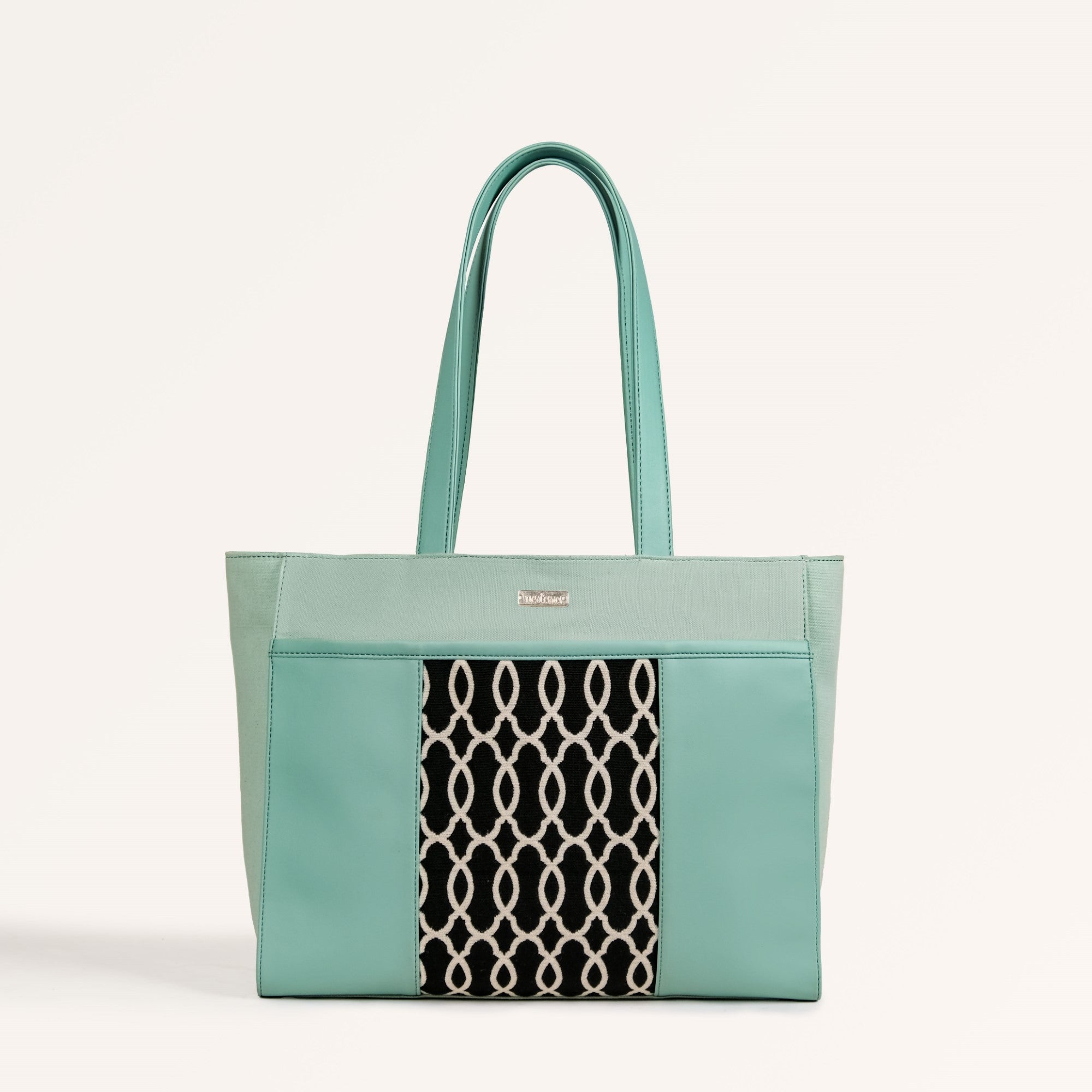 Mintdew Jacquard Tote Bag