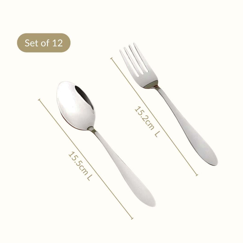 Mirror Finish Cutlery Set Of 12