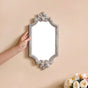 Vintage Ornate Wall Mirror Ivory