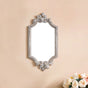 Vintage Ornate Wall Mirror Ivory