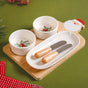 Mistletoe Santa Serving Platter Set Of 6