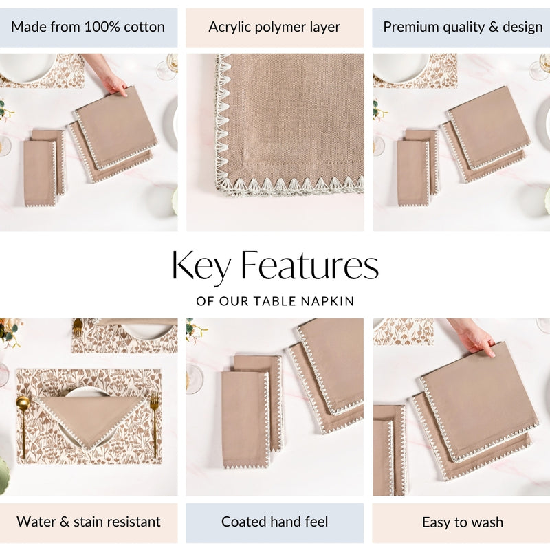 Mocha Mousse Napkin Set Of 4