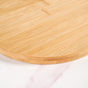 Mod Round Bamboo Serving Platter With Handle 12 Inch