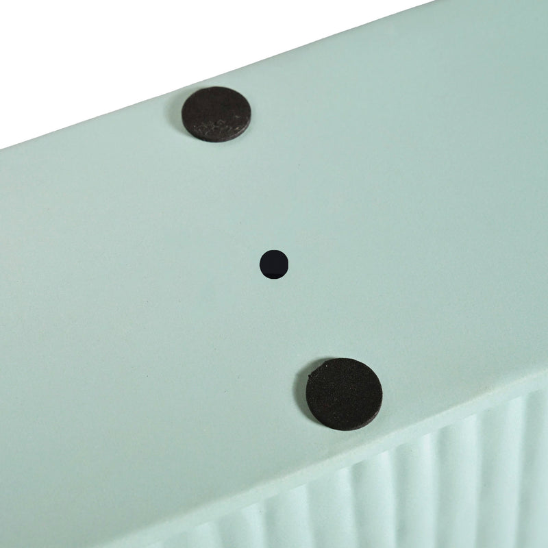 Modern Fluted Balcony Planter Mint