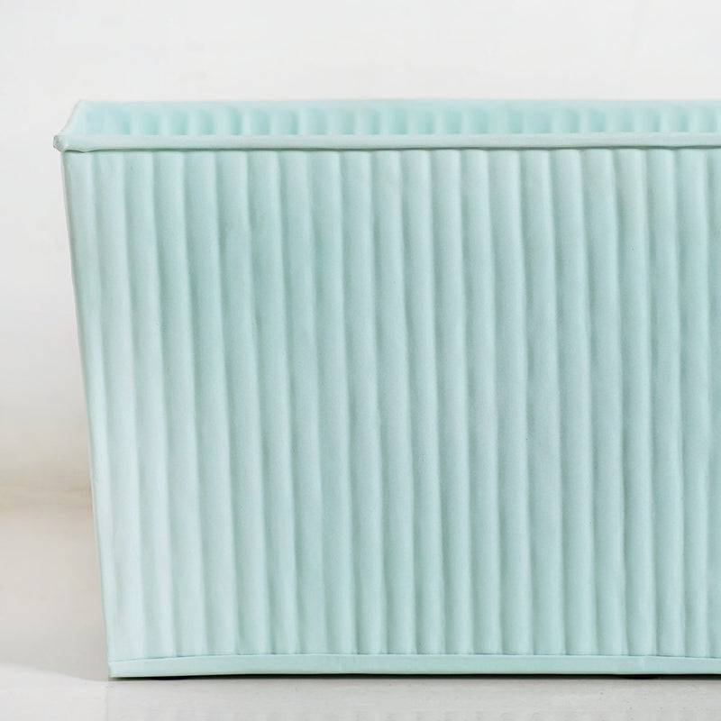 Modern Fluted Balcony Planter Mint