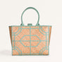 Modern Mint Shitalpati Tote Bag