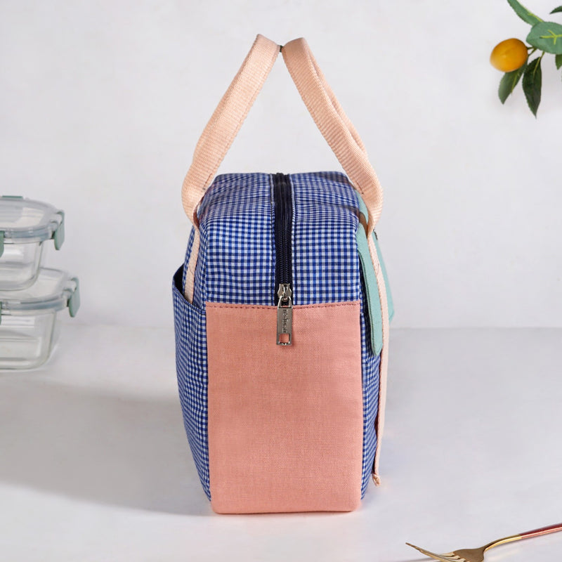 Modern Patchwork Insulated Lunch Bag