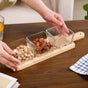 Modern Serving Platter With Glass Bowls