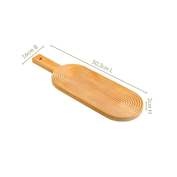 Zen Garden Spirals Wooden Serving Tray 20 Inch