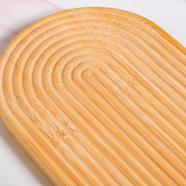 Zen Garden Spirals Wooden Serving Tray 20 Inch
