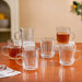Modern Ribbed Embossed Mugs Set Of 6 229ml