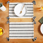 Monochrome Cotton Placemat Set Of 6