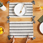 Monochrome Cotton Placemat Set Of 6