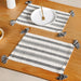 Monochrome Cotton Placemat Set Of 6