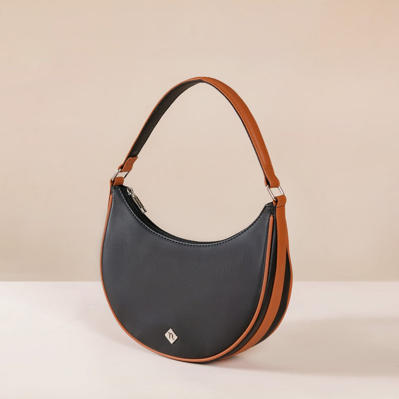 Moon Shoulder Bag For Women Black