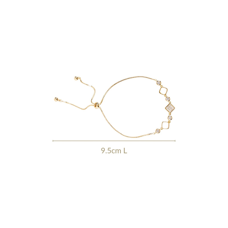 Moonstone Gold Chain Bracelet