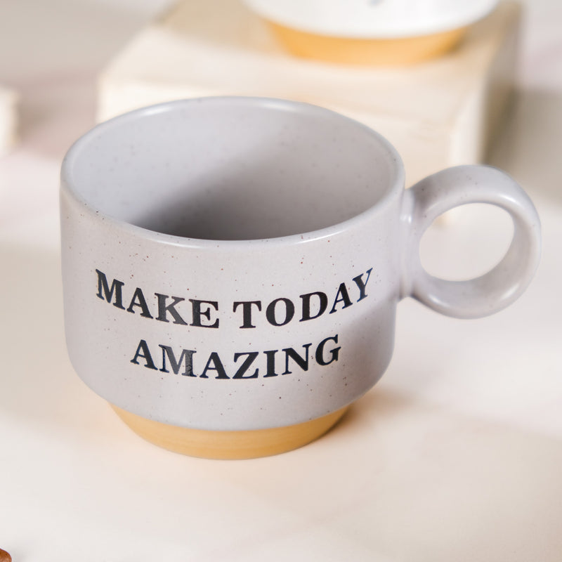 Morning Motivation Stackable Cup Set Of 4 215ml