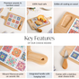 Moroccan Magic Rectangle Cheeseboard With Knife 29x17cm