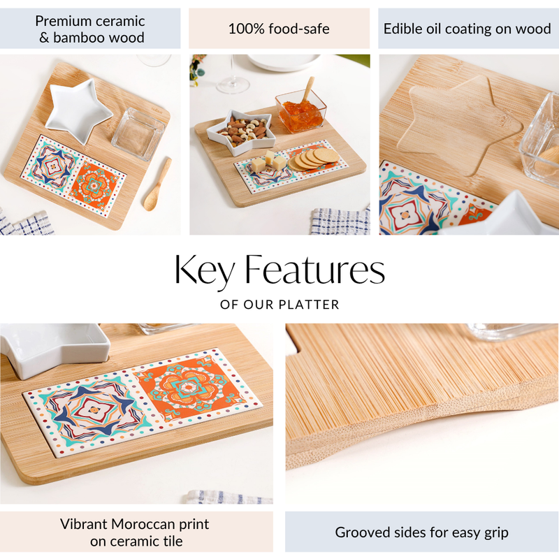 Moroccan Magic Complete Serving Platter Set Of 4