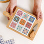Moroccan Magic Rectangle Cheeseboard With Knife 29x17cm