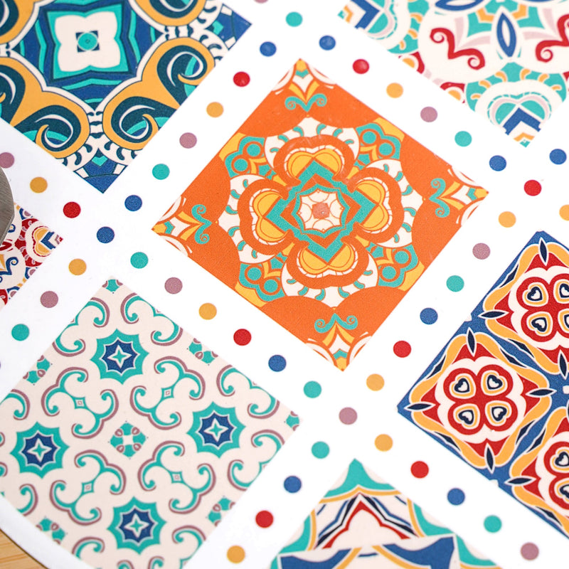 Moroccan Magic Round Cheeseboard With Knife 20cm