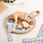 Moroccan Magic Round Cheeseboard With Knife 20cm