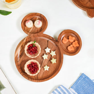 Mouse Acacia Wooden Snack Platter