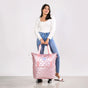 Movo Adjustable Travel Bag With Detachable Wheels Pearl Pink