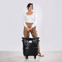 Movo Travel Bag With Removable Wheels Metallic Black