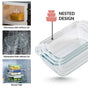 Kaleido Food Containers With Air Vents Set Of 3 370ml 660ml 1000ml