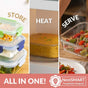 Kaleido Food Containers With Air Vents Set Of 3 370ml 660ml 1000ml