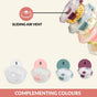 Kaleido Round Stackable Food Containers With Air Vents Set Of 4 390ml 630ml 960ml 1400ml