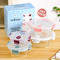 Kaleido Round Stackable Food Containers With Air Vents Set Of 4 390ml 630ml 960ml 1400ml