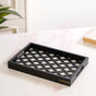 Multipurpose Decorative Tray Black Small
