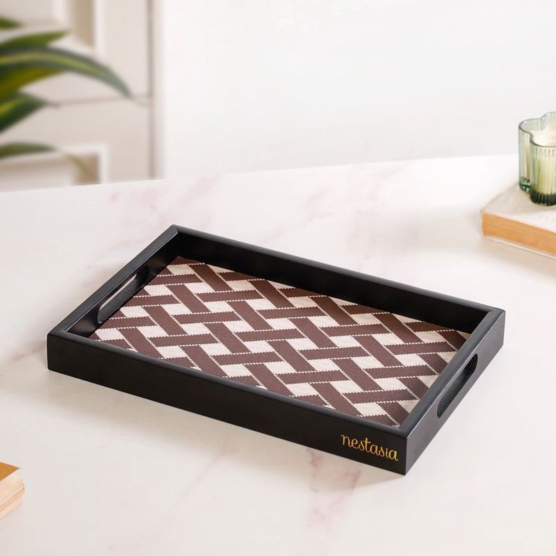 Multipurpose Decorative Tray Brown Small