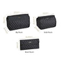 Multipurpose Travel Pouch Set Of 3 Black