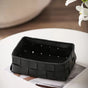 Multipurpose Vegan Leather Basket Black