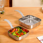 Multipurpose Hammered Stainless Steel Serving Pan Set Of 2