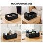 Multipurpose Vegan Leather Basket Black