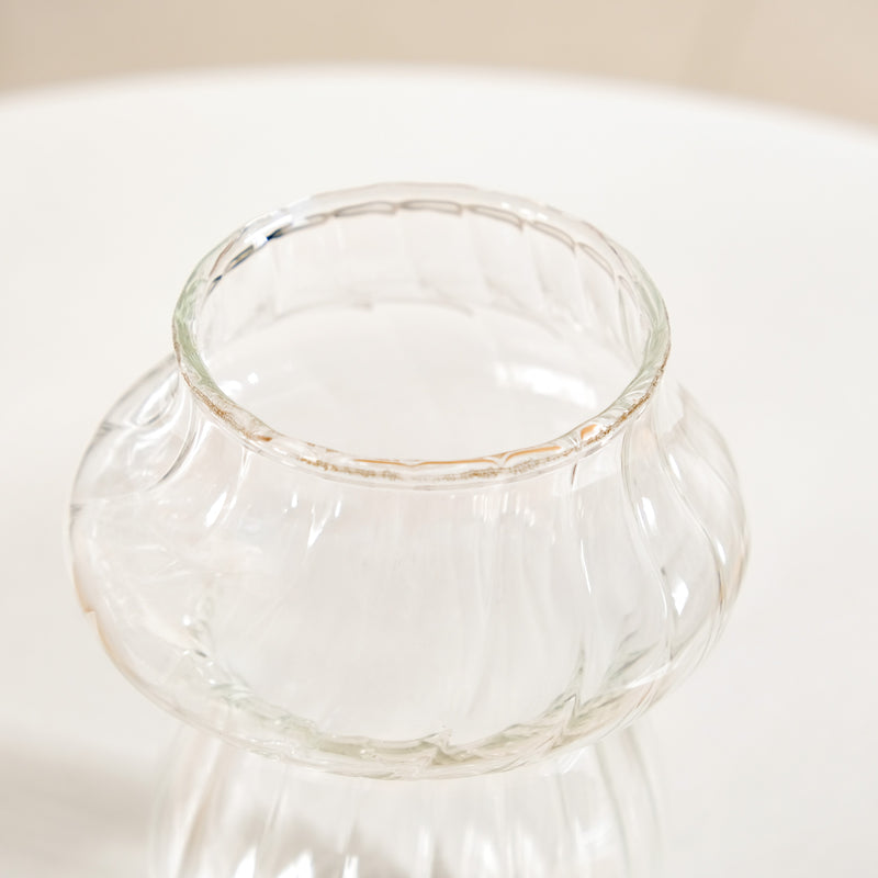 Mushroom Borosilicate Glass Tumbler Set Of 2 With Straw 500ml