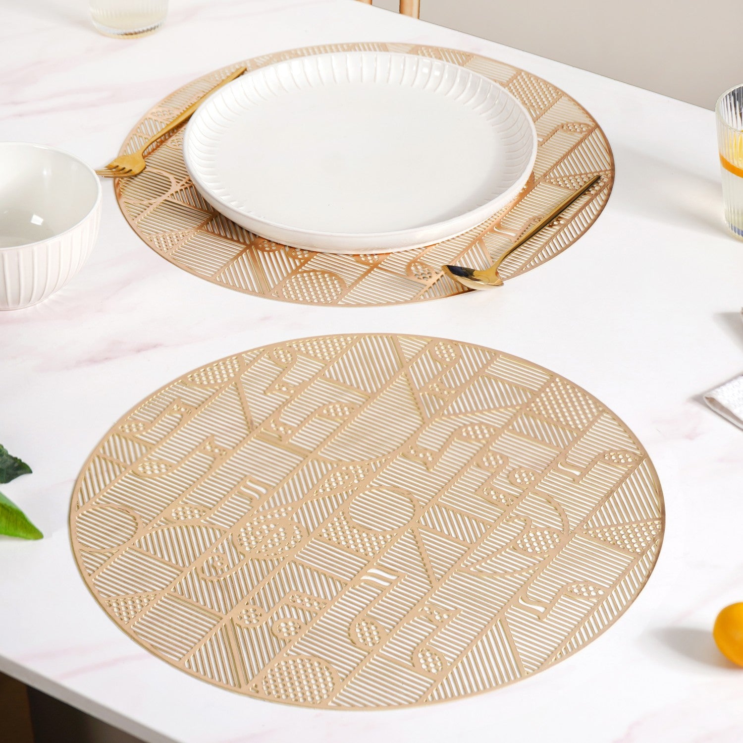 Musical Notes Table Mat Set Of 6 Online - Premium Table Mat | Nestasia