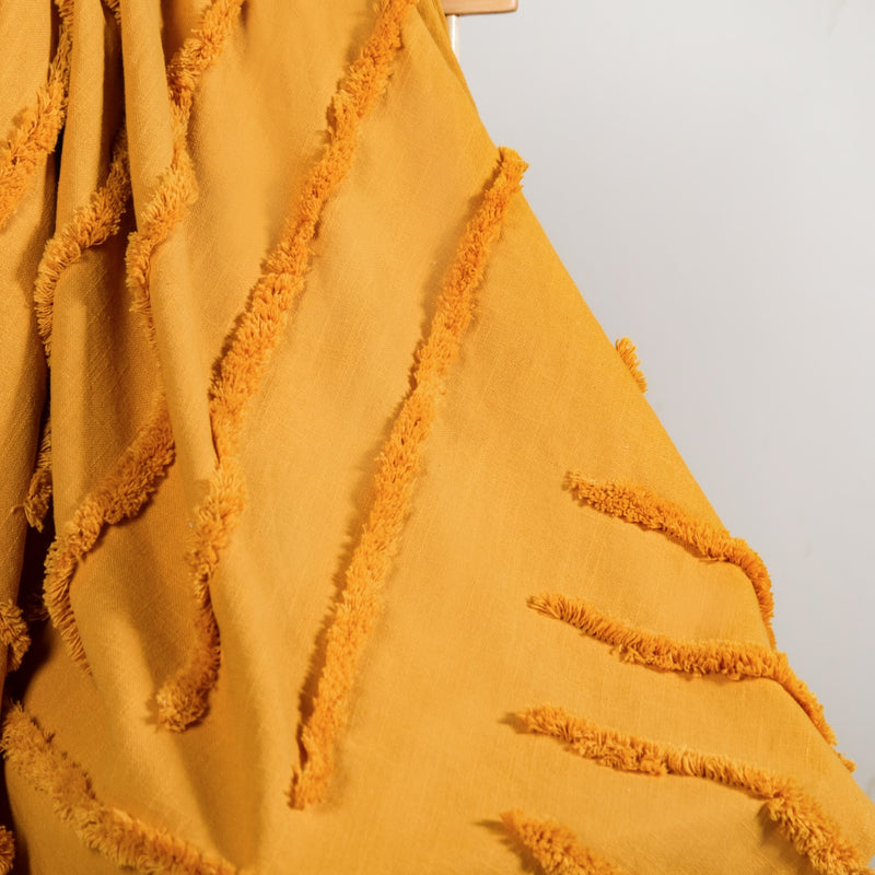 Mustard Mornings Pure Cotton Throw
