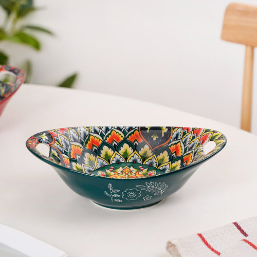Mystic Mandala Long Dish With Handles 400ml