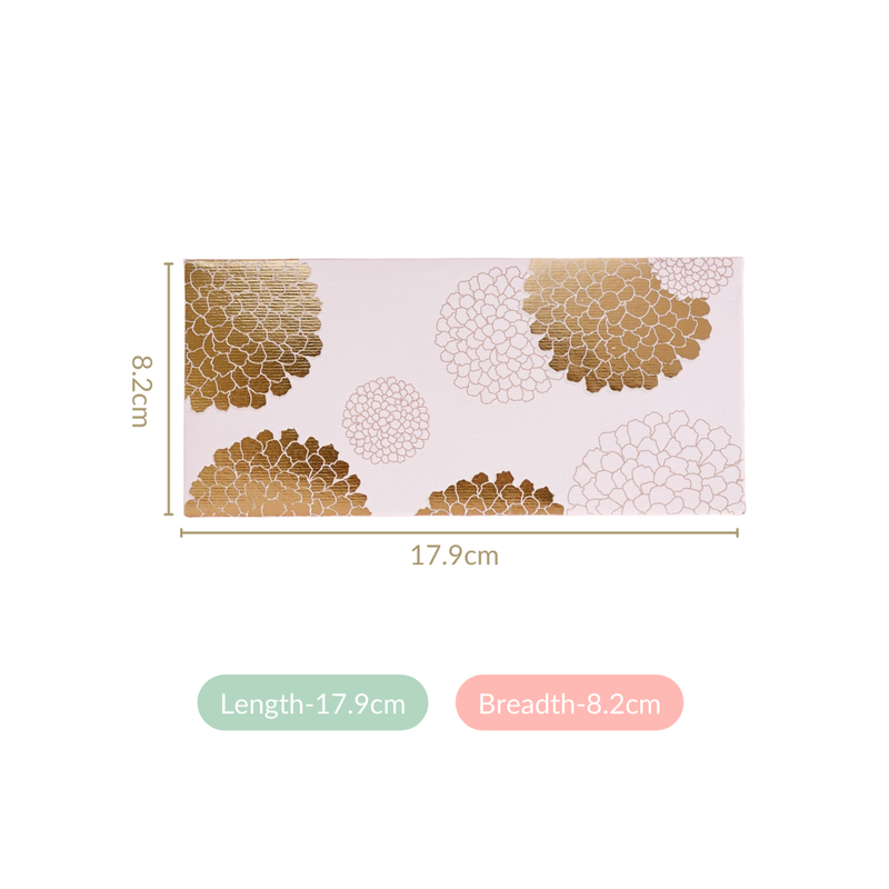 Set Of 12 Marigold Fancy Shagun Envelope