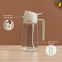 Spray And Pour Oil Dispenser Bottle Beige 470ml With Spoon