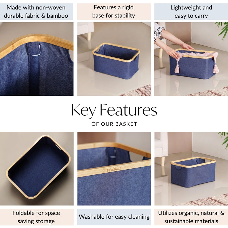 Fabric Basket Blue